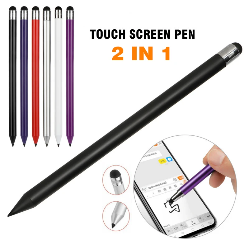 Capacitive Stylus Pen Touch Screen Pencil For Tablet IPad Cell Phone Game Console Navigation 2 In1 High Precision Drawing
Capacitive Stylus Pen Touch Screen Pencil For Tablet IPad Cell Phone Game Console Navigation 2 In1 High Precision Drawing