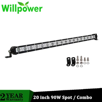 Willpower 20 inch 90W Super Slim LED Light Bar Flood Spot Beam LED Car Work Lights Fog Lamp for 4x4 Truck ATV SUV UTV 12V 24V 
Willpower 20 inch 90W Super Slim LED Light Bar Flood Spot Beam LED Car Work Lights Fog Lamp for 4x4 Truck ATV SUV UTV 12V 24V