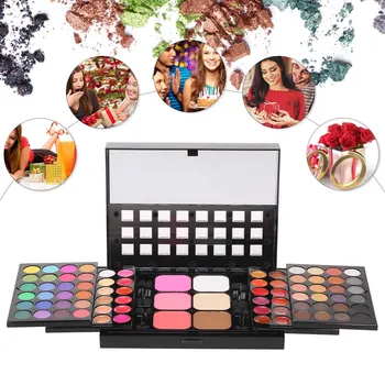 

Anself 78 Colors Professional Eyeshadow Palette Makeup Set Women Beauty Cosmetics Kit Concealer Eye Shadow Lipstick Blush Box