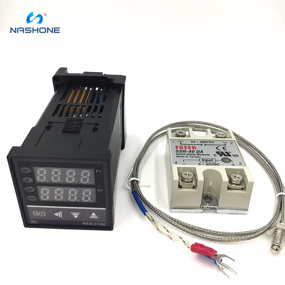 REX-C100 Digital PID Temperature Control Controller Thermostat Relay/SSR Output 0 to1300C K Thermocouple Probe Sensor RKC
REX-C100 Digital PID Temperature Control Controller Thermostat Relay/SSR Output 0 to1300C K Thermocouple Probe Sensor RKC