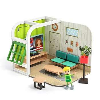 Safe Wood Doll House Bedroom Bathroom Living Room Kitchen Elderly Kids Girl Education Handmand Pretend Play Furniture Decor Toys
Safe Wood Doll House Bedroom Bathroom Living Room Kitchen Elderly Kids Girl Education Handmand Pretend Play Furniture Decor Toys