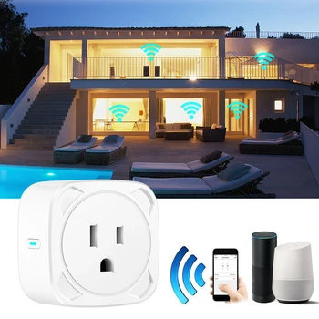 1PC Wifi Smart Plug Mini Socket Remote Control Outlet Socket Timing Work With Alexa&Google Home AC 110V-240V APP-Smart Life
1PC Wifi Smart Plug Mini Socket Remote Control Outlet Socket Timing Work With Alexa&Google Home AC 110V-240V APP-Smart Life