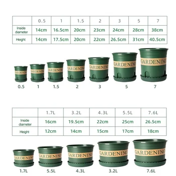 New Chunky Root-Controlled Potted Round Rose Black Planting Seedling Thickening Flower Plastic Gallon Pot Gallon Pot Bottom
New Chunky Root-Controlled Potted Round Rose Black Planting Seedling Thickening Flower Plastic Gallon Pot Gallon Pot Bottom