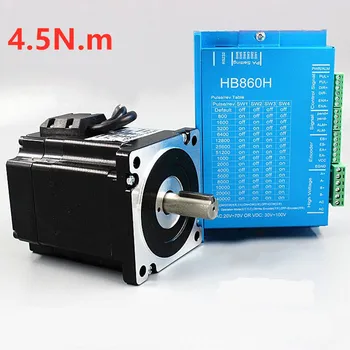 Nema 34 Closed Loop Stepper Servo Motor 8A 4.5N.m High Speed Kit With Encoder + 86HB250-80B Hybrid Driver
Nema 34 Closed Loop Stepper Servo Motor 8A 4.5N.m High Speed Kit With Encoder + 86HB250-80B Hybrid Driver