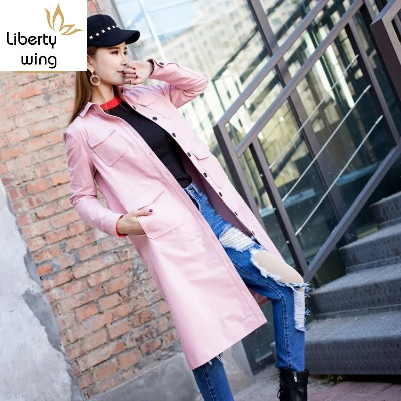 2020 New Women Single Breasted Pink Mid Long Genuine Coats Fashion Natural Sheep Leather Trench Slim Fit Luxury Jacket
2020 New Women Single Breasted Pink Mid Long Genuine Coats Fashion Natural Sheep Leather Trench Slim Fit Luxury Jacket