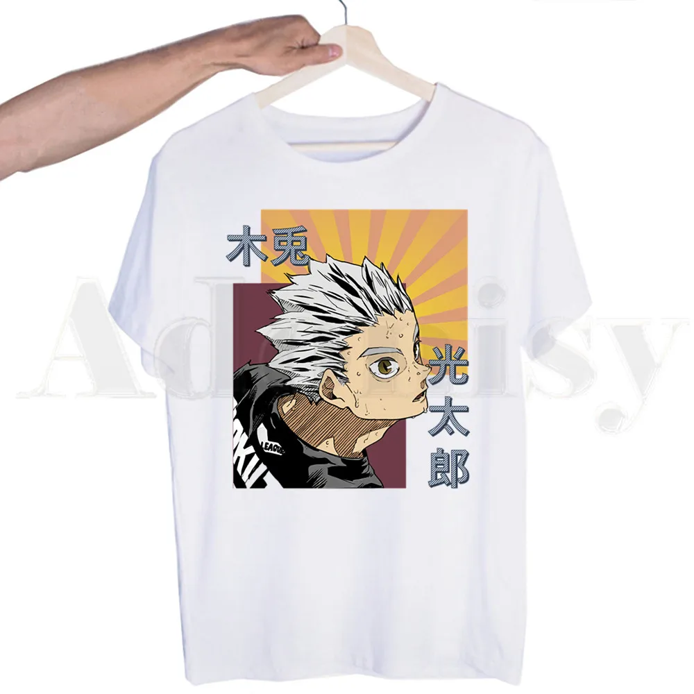Футболка мужская с японским аниме модная ТЕННИСКА Oya Haikyuu Kuroo Karasuno забавная майка