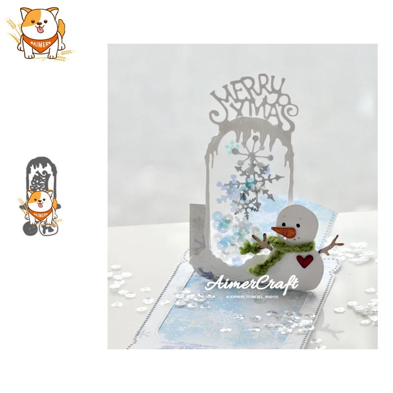 

Christmas Snowman Series Metal Cutting Dies Scrapbooking Stencil DIY Embossing Craft Die Cuts Card Making New Dies For 2019