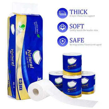 STOBOK 30 Rolls Toilet Tissue Ultra Soft Cored Roll Tissue High Quality Household 4-layer Toilet Paper for Home Bathroom Toilet
STOBOK 30 Rolls Toilet Tissue Ultra Soft Cored Roll Tissue High Quality Household 4-layer Toilet Paper for Home Bathroom Toilet