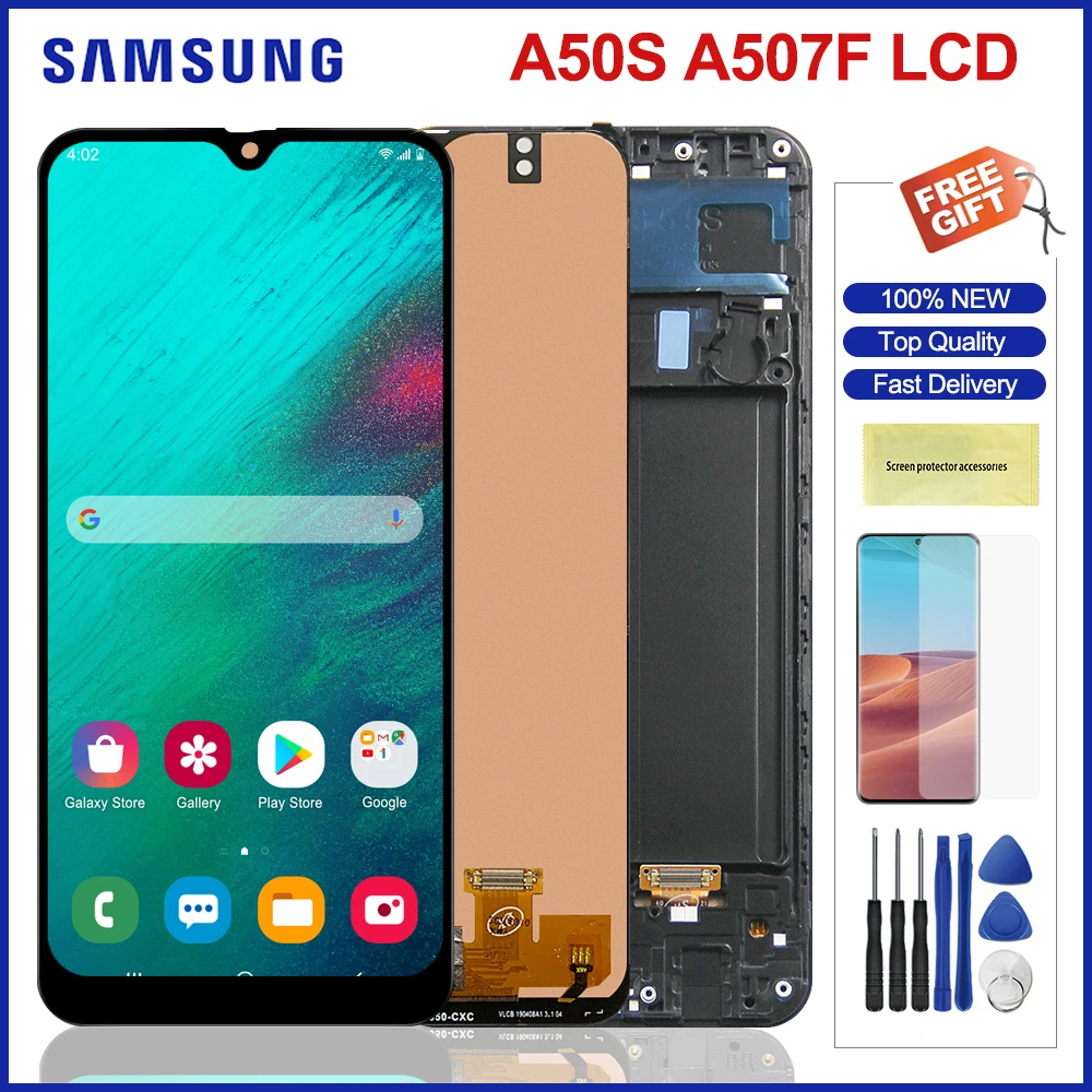 ЖК-дисплей 6 4 ''для Samsung Galaxy A50S A507 с сенсорным экраном дигитайзер в сборе