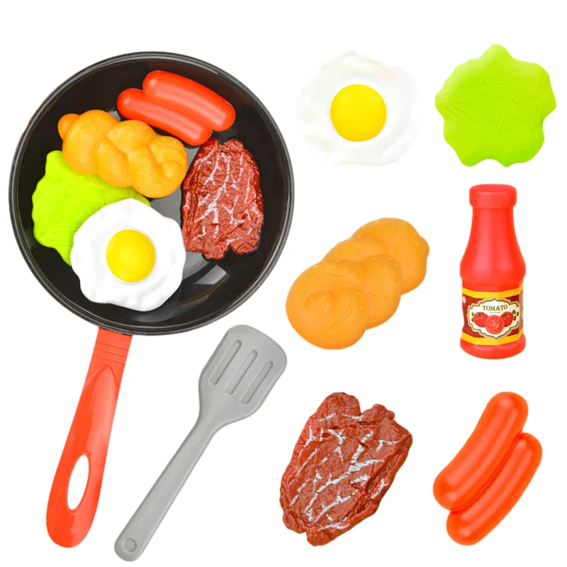 Детские игрушки для кухни, имитация сковороды, овощей, стейка, хлеба, хот-дога, омлета, игрушечный набор для обучения детей и девочек
Детские игрушки для кухни, имитация сковороды, овощей, стейка, хлеба, хот-дога, омлета, игрушечный набор для обучения детей и девочек