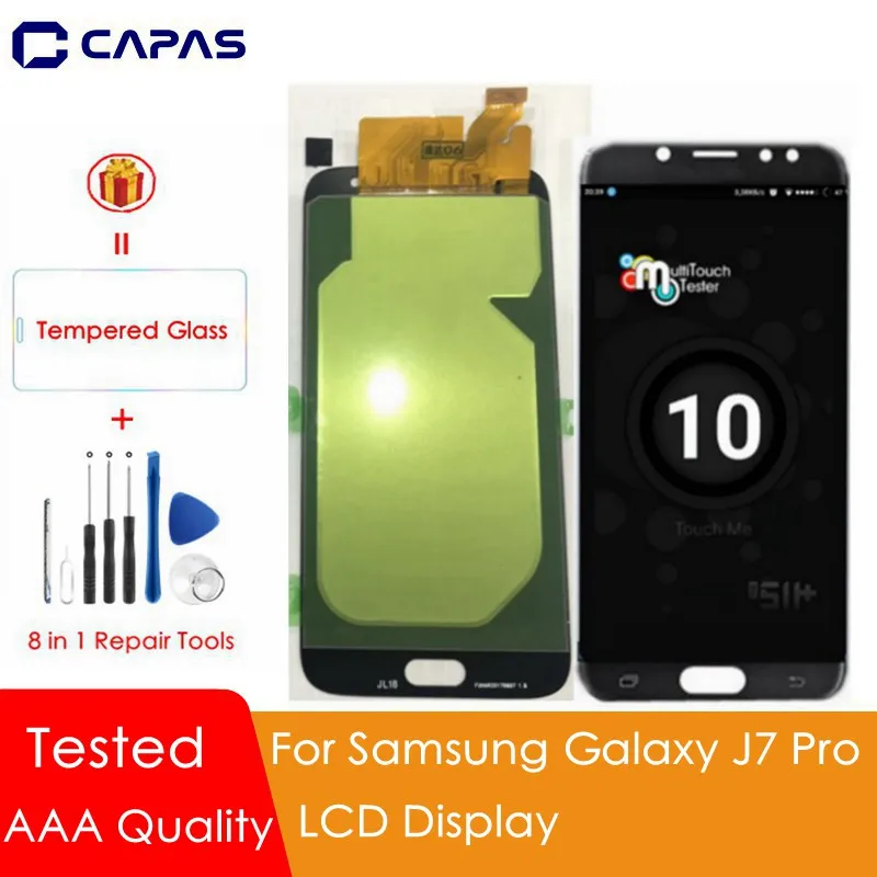 AAA Quality for Galaxy J7 Pro LCD Display AMOLED Capacitive for Samsung Galaxy J7 Pro LCD Digitizer Replacement Spare Parts
AAA Quality for Galaxy J7 Pro LCD Display AMOLED Capacitive for Samsung Galaxy J7 Pro LCD Digitizer Replacement Spare Parts