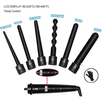 LCD Liquid Crystal Display 6 In 1 Change Tube Hair Curler Multi-function Hair Curler Portfolio Tools
LCD Liquid Crystal Display 6 In 1 Change Tube Hair Curler Multi-function Hair Curler Portfolio Tools