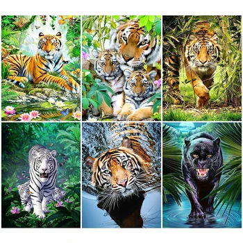 HUACAN Tiger Diamond Painting 5D Animal Full Drill Square Diamond Art Embroidery Home Decoration New Arrival
HUACAN Tiger Diamond Painting 5D Animal Full Drill Square Diamond Art Embroidery Home Decoration New Arrival