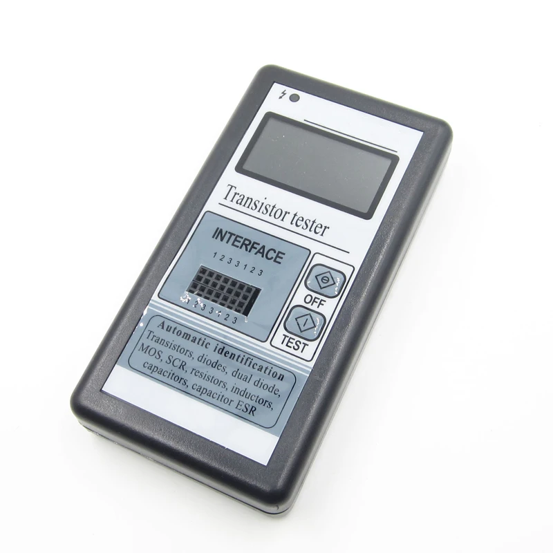 Backlight Transistor Tester Diode Thyristor Capacitance ESR LCR Meter with Grey Plastic Case
Backlight Transistor Tester Diode Thyristor Capacitance ESR LCR Meter with Grey Plastic Case