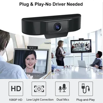 USB Web Camera with Microphone HD 1080P 2MP Webcam Plug n Play for Live Network Laptop Desktop Computer Accessory 
USB Web Camera with Microphone HD 1080P 2MP Webcam Plug n Play for Live Network Laptop Desktop Computer Accessory