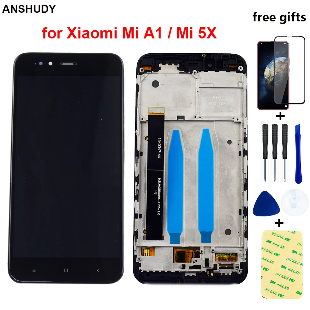 LCD For Xiaomi Mi A1 LCD Screen MiA1 Mi 5X Mi5X LCD Display Touch Screen Digitizer Sensor Glass Assembly Frame
LCD For Xiaomi Mi A1 LCD Screen MiA1 Mi 5X Mi5X LCD Display Touch Screen Digitizer Sensor Glass Assembly Frame
