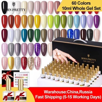 BORN PRETTY Gel Nail Polish Kit 60 Hot Colors For Nail Art Design 10ml Whole Set Semi Permanent Gel Polish Set Base & Top Coat
BORN PRETTY Gel Nail Polish Kit 60 Hot Colors For Nail Art Design 10ml Whole Set Semi Permanent Gel Polish Set Base & Top Coat