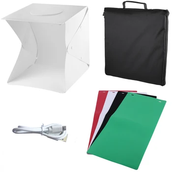 30cm Mini LED Lighting Photography Studio Softbox LED Light Soft Box Camera Photo Background Box Lighting Tent Kit
30cm Mini LED Lighting Photography Studio Softbox LED Light Soft Box Camera Photo Background Box Lighting Tent Kit