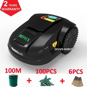 DEVVIS 6th Newest Robotic Mower WIFI App Wireless Control Electric Robot Mower Waterproof with 100m wire+100pcs pegs+6pcs blade
DEVVIS 6th Newest Robotic Mower WIFI App Wireless Control Electric Robot Mower Waterproof with 100m wire+100pcs pegs+6pcs blade