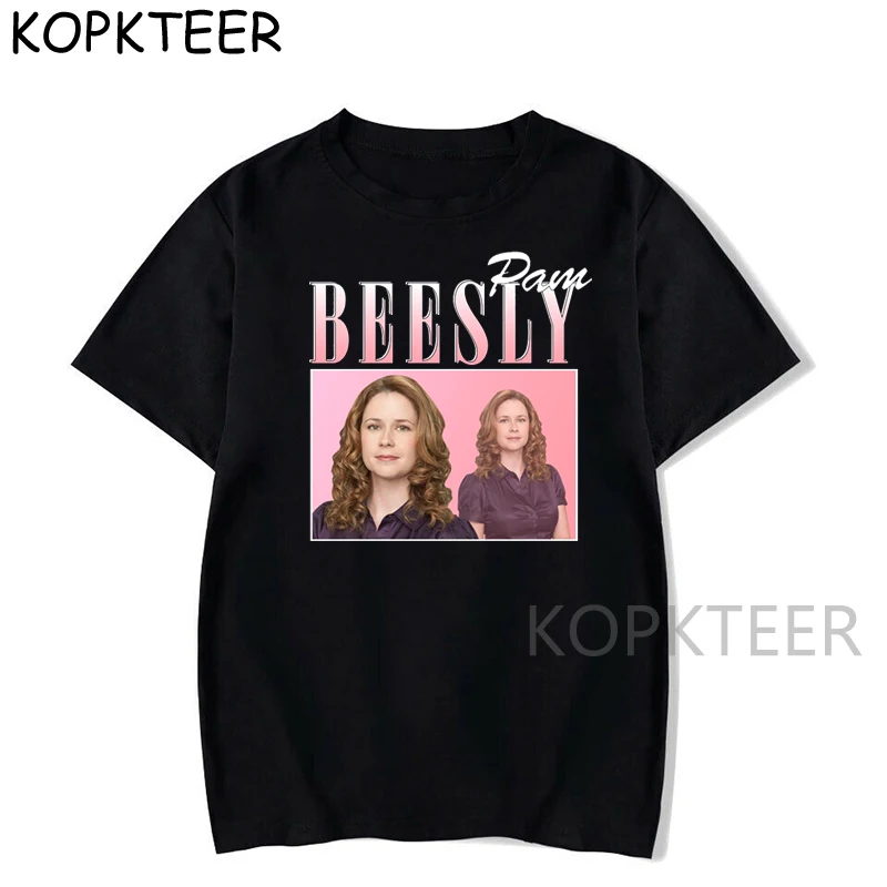 Мужская футболка в стиле хип хоп Singer Pam Beesly The Office US летняя с короткими рукавами и