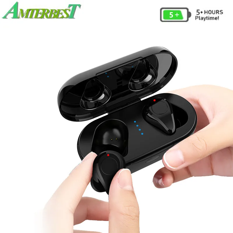 AMTERBEST Q6 TWS Bluetooth Earphones Wireless Headset Input Handsfree Earbuds Business Headphone with Charger Box for Smartphone
AMTERBEST Q6 TWS Bluetooth Earphones Wireless Headset Input Handsfree Earbuds Business Headphone with Charger Box for Smartphone