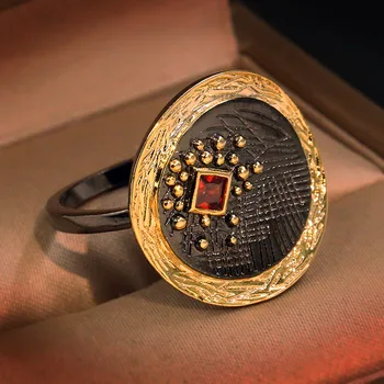 NPKDS Italian Jewelry Unique Design Retro Ginkgo Ring Ladies Gothic Zircon Black Gold Solitaire Ring Ladies Ring Wedding Jewelry
NPKDS Italian Jewelry Unique Design Retro Ginkgo Ring Ladies Gothic Zircon Black Gold Solitaire Ring Ladies Ring Wedding Jewelry