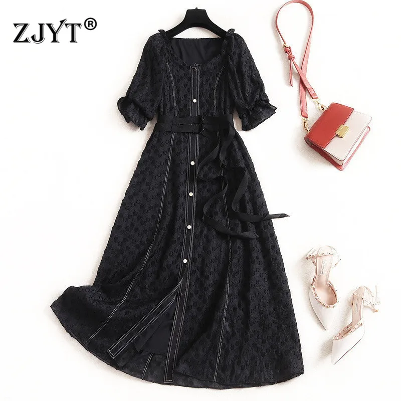 Summer Style 2020 New Fashion Dress Woman Clothes Elegant Runway Designers Square neck Puff Sleeve Ruffle Mid Calf Dress White 
Summer Style 2020 New Fashion Dress Woman Clothes Elegant Runway Designers Square neck Puff Sleeve Ruffle Mid Calf Dress White
