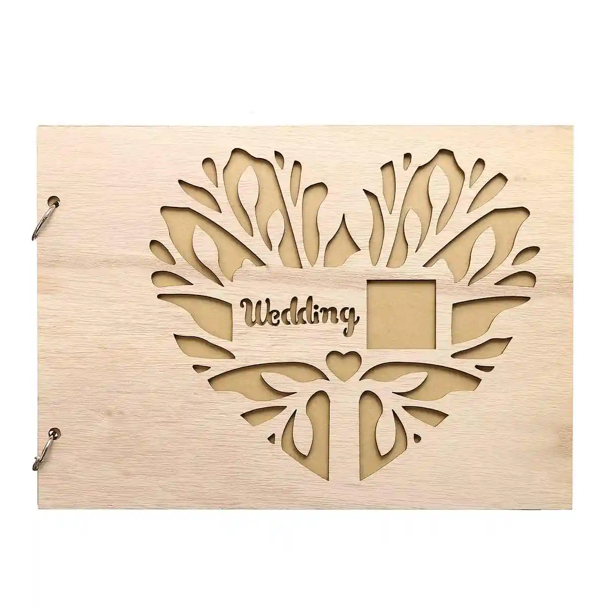 20 pages personalised wreath wedding guest book gift couples