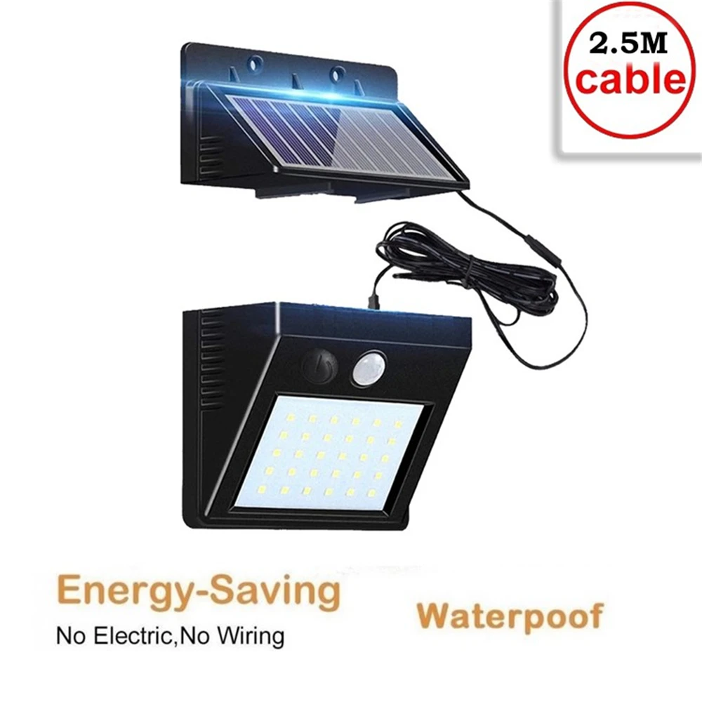 Solar Lights Outdoor 30 LED Waterproof Motion Sensor Security Light Detachable Design Wall Light for Driveway Garden indoor home
Solar Lights Outdoor 30 LED Waterproof Motion Sensor Security Light Detachable Design Wall Light for Driveway Garden indoor home