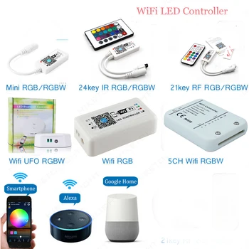 LED WIFi RGBW/WW/CW Controller DC 5V 12V 24V Music timer 4A*5CH 4A*4CH Amazon Alexa Google Home WiFi LED Strip Controller
LED WIFi RGBW/WW/CW Controller DC 5V 12V 24V Music timer 4A*5CH 4A*4CH Amazon Alexa Google Home WiFi LED Strip Controller