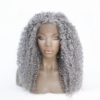 Gray Color Wig Free Part Loose Curly Lace Front Wig Natural Density Fiber Hair Curly Synthetic Lace Wig For Women Heat Resistant
Gray Color Wig Free Part Loose Curly Lace Front Wig Natural Density Fiber Hair Curly Synthetic Lace Wig For Women Heat Resistant