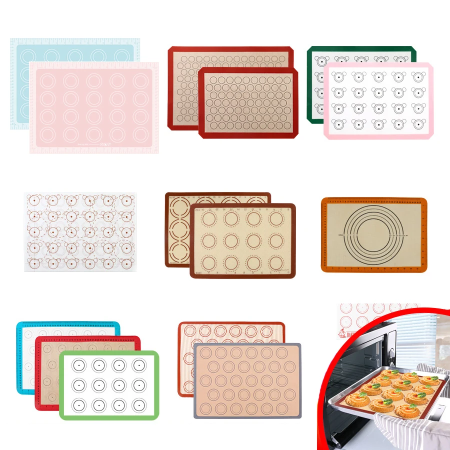 Macaron Silicone Baking Mat Pad Liner Non stick Macaroon Kitchen Dough Mat Tool For Cake Bakeware Pastry Accessories
Macaron Silicone Baking Mat Pad Liner Non stick Macaroon Kitchen Dough Mat Tool For Cake Bakeware Pastry Accessories