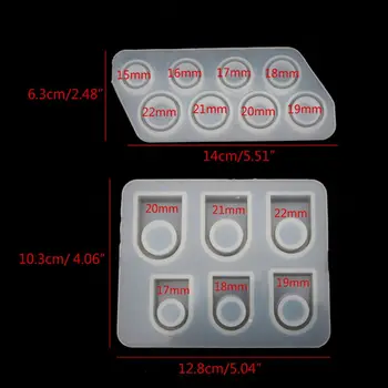 2Pcs Handmade All Sizes US Size 5-12 Silicone Ring Resin Molds Kit Jewelry Tools
2Pcs Handmade All Sizes US Size 5-12 Silicone Ring Resin Molds Kit Jewelry Tools