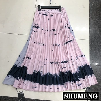 2020 Spring and Autumn New Retro Ink Dyed Long Skirt Female High Waist Elegant Pleated Skirt Lady All-match
2020 Spring and Autumn New Retro Ink Dyed Long Skirt Female High Waist Elegant Pleated Skirt Lady All-match