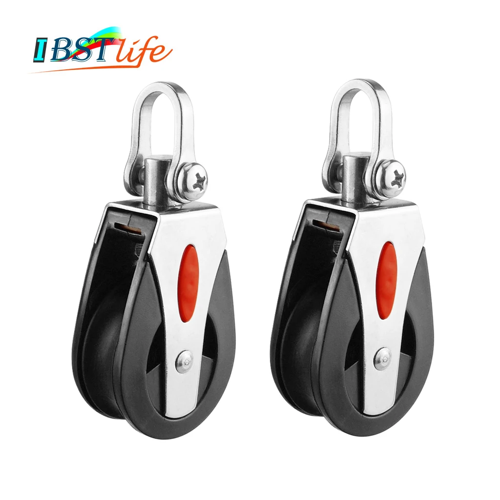 2PCS 1500Lbs Load Sheave Block Universal Head Single Pulley Swivel Sailboat Plain Bearing Block Rope Runner Boat Accessories
2PCS 1500Lbs Load Sheave Block Universal Head Single Pulley Swivel Sailboat Plain Bearing Block Rope Runner Boat Accessories