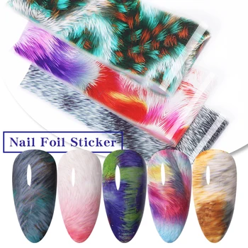 10Pcs/Bag Fur Texture Foils Nails Colorful Transfer Stickers Nail Art Decoration Stickers for Nails Slider Decor Stickers Tips
10Pcs/Bag Fur Texture Foils Nails Colorful Transfer Stickers Nail Art Decoration Stickers for Nails Slider Decor Stickers Tips