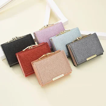 1 Pcs Women Mini Sequin Decor Wallets PU Leather 3 Folds Purse Lady Short Wallet J9
1 Pcs Women Mini Sequin Decor Wallets PU Leather 3 Folds Purse Lady Short Wallet J9