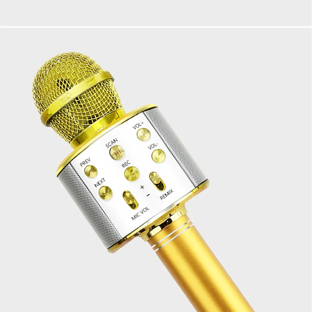 Fast-Delivery WS858 Karaoke Microphone Wireless Speaker Recording Youtube Bluetooth Microphone For Smartphone Kids Fast-Delivery WS858 Karaoke Microphone Wireless Speaker Recording Youtube Bluetooth Microphone For Smartphone Kids