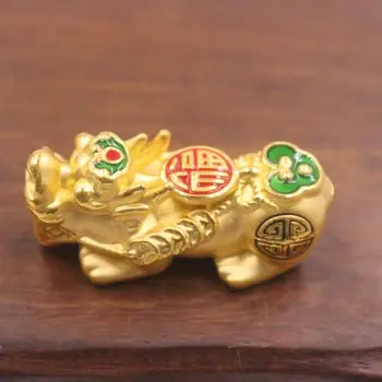 New Pure 24K 3D Yellow Gold Bead 32x16mm Beatuiful Stoving Varnish Patten PiXiu Bead Symbol Of Luck And Wealth 
New Pure 24K 3D Yellow Gold Bead 32x16mm Beatuiful Stoving Varnish Patten PiXiu Bead Symbol Of Luck And Wealth