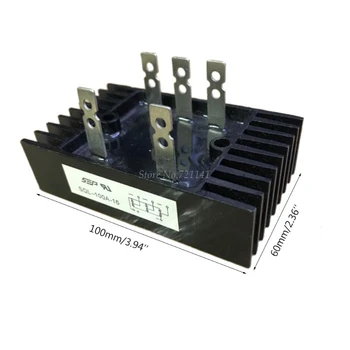 1pc Bridge Rectifier 100A Amp 100V-1600V Voltage 3-Phase Diode Bridge Rectifier High Power Black Diode Bridge Rectifier
1pc Bridge Rectifier 100A Amp 100V-1600V Voltage 3-Phase Diode Bridge Rectifier High Power Black Diode Bridge Rectifier