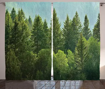 Nature Window Curtains Forest Pine Tree Tops Refreshing Eco Woodland Wilderness Mountainside Landscape Print Living Room Bedroom
Nature Window Curtains Forest Pine Tree Tops Refreshing Eco Woodland Wilderness Mountainside Landscape Print Living Room Bedroom