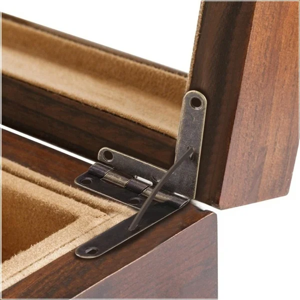 10 шт. угловая деревянная коробка поддерживает шарнир для небольших деревянных 90