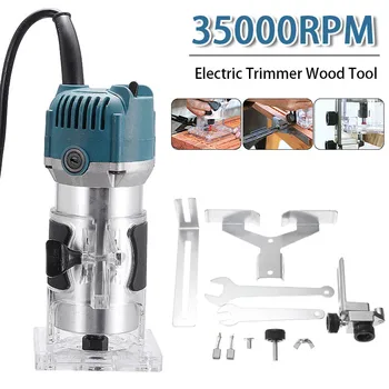 220V 800W Woodworking Electric Trimmer Wood Milling Engraving Slotting Trimming Machine Wood Router Cutting Tool
220V 800W Woodworking Electric Trimmer Wood Milling Engraving Slotting Trimming Machine Wood Router Cutting Tool