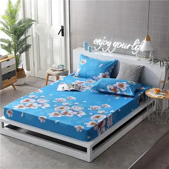 Polyester Fitted Sheet Bed Sheet Mattress Cover Printed Sanding Fabric with Elastic Band Dust Proof Adult Kids Single Size 
Polyester Fitted Sheet Bed Sheet Mattress Cover Printed Sanding Fabric with Elastic Band Dust Proof Adult Kids Single Size