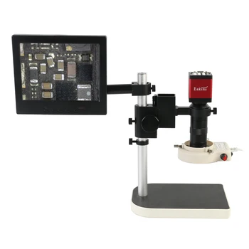 13MP Industrial Digital HDMI VGA Video Microscope Camera + 100X C mount Lens + 56 LED Ring Light + Stand Holder + 8" LCD Monitor
13MP Industrial Digital HDMI VGA Video Microscope Camera + 100X C mount Lens + 56 LED Ring Light + Stand Holder + 8" LCD Monitor