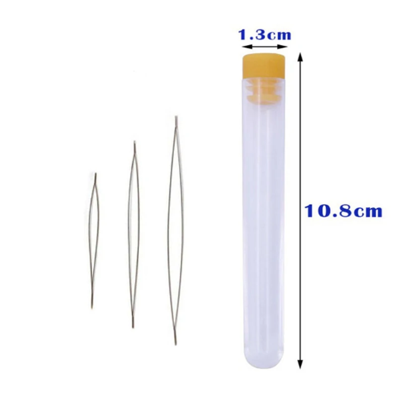 9pcs/Set Stainless Steel Big Eye Curved Open Beading Needles 45/55/75mm Threading String Cord Jewelry Making Tools Pin for Beads
9pcs/Set Stainless Steel Big Eye Curved Open Beading Needles 45/55/75mm Threading String Cord Jewelry Making Tools Pin for Beads