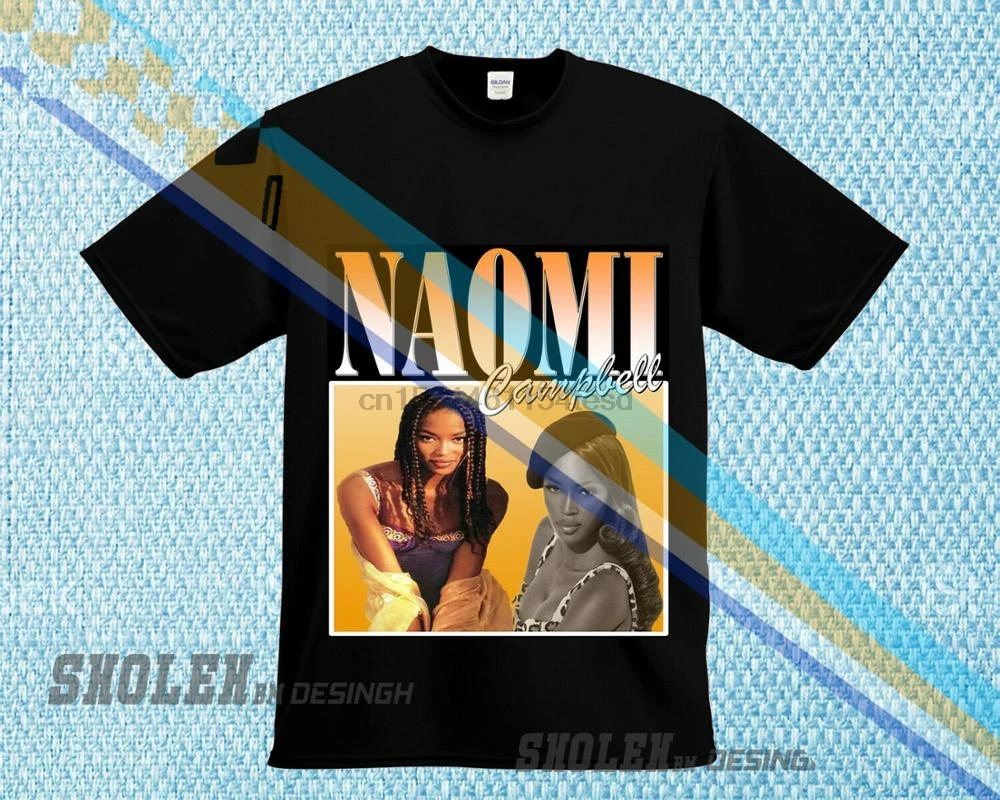 Новое Лимитированное издание вдохновлен Naomi Campbell Мерч Тур редкая футболка с