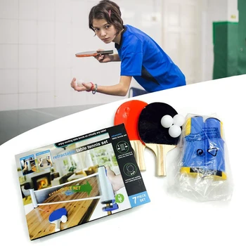 Portable Table Tennis Set 1.9M Telescopic Net Rack 1 Pair Table Tennis Paddle Pingpong Training Accessories Set
Portable Table Tennis Set 1.9M Telescopic Net Rack 1 Pair Table Tennis Paddle Pingpong Training Accessories Set