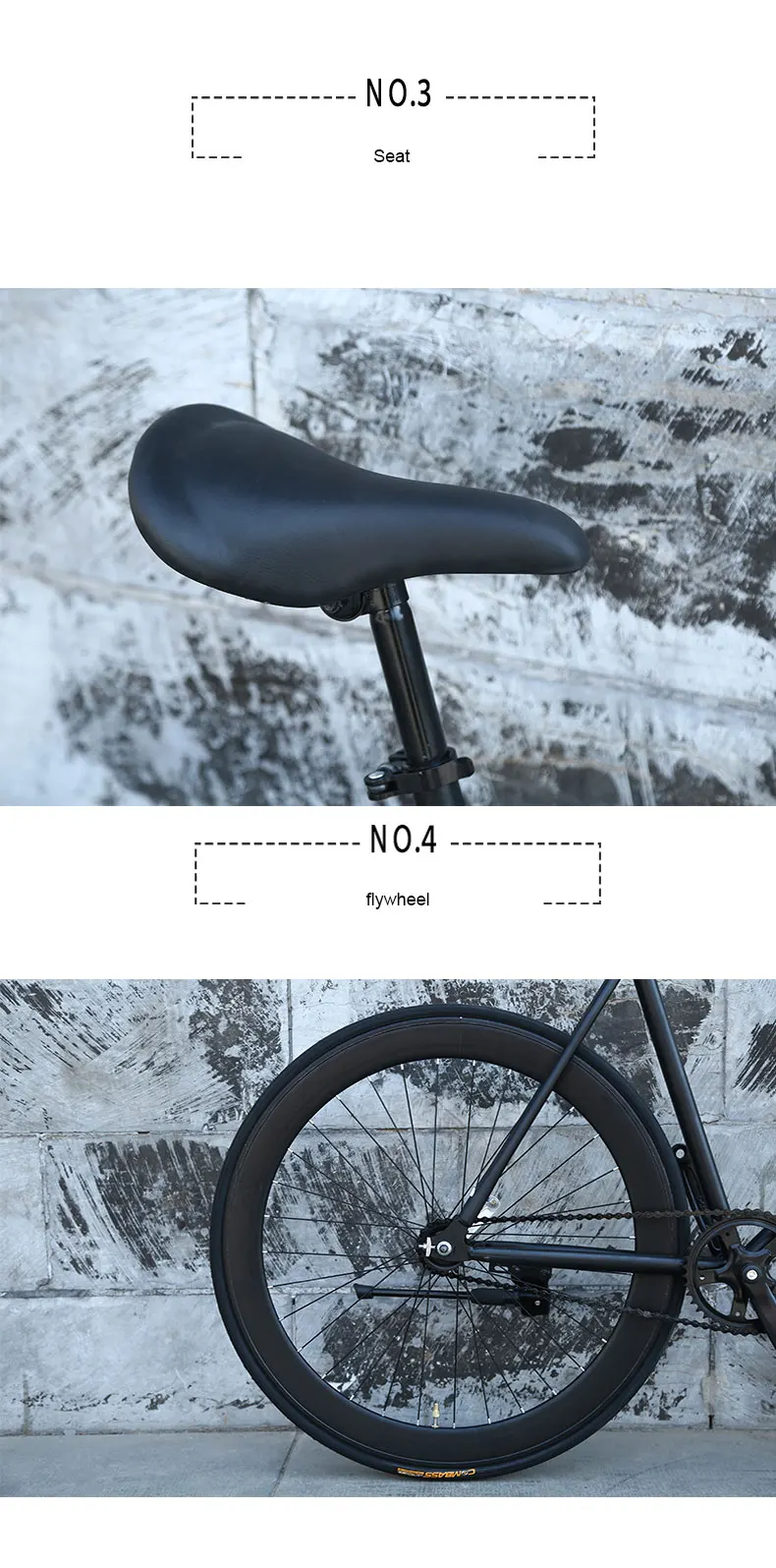 Bicycle 26 Inch Road Bike Fixed Gear Men and Women Style Adult Learning Life Fly Down Brake Bicycle Solid Tire Racing