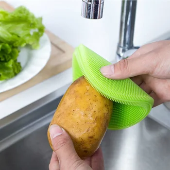 Kitchen Cleaner Washing Tool Multifunction Magic Cleaning Brushes Silicone Dish Bowl Scouring Pad Pot Pan Wash Brushes
Kitchen Cleaner Washing Tool Multifunction Magic Cleaning Brushes Silicone Dish Bowl Scouring Pad Pot Pan Wash Brushes